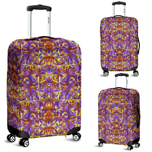 Psychedelic Orange Luggage Cover