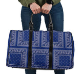 Luxury Royal Blue Bandana Style Travel Bag