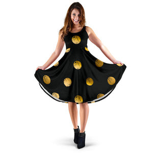 Luxury Golden Dots Women's Dress