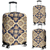 Ornamental Blue Love Luggage Cover