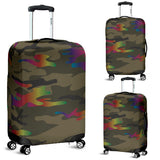 Glittering Camouflage Luggage Cover