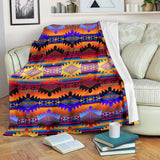 Mountains Orange Sunset Ultra-Soft Micro Fleece Premium Blanket