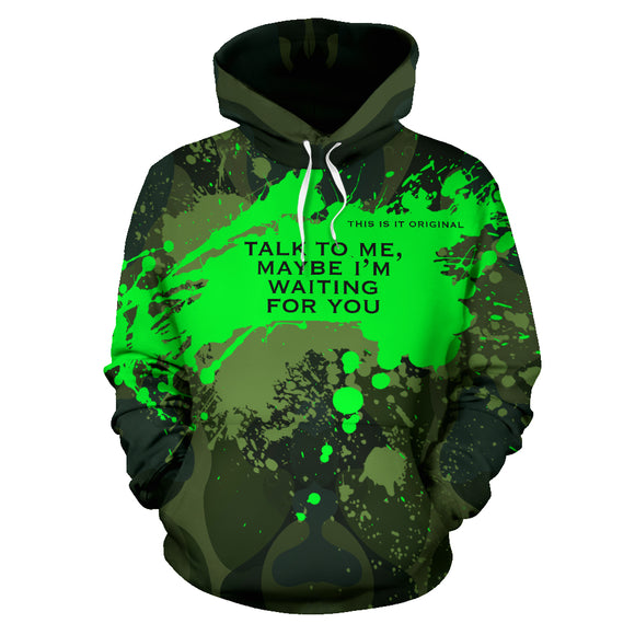 Talk to me. Army Fashion Camouflage Design Hoodie