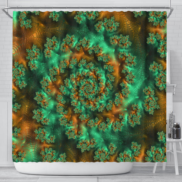 Psychedelic Love Shower Curtain