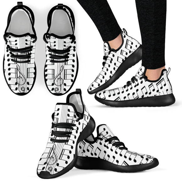 Music Mesh Knit Sneakers