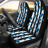 Blue Hearts Car Seat Cover