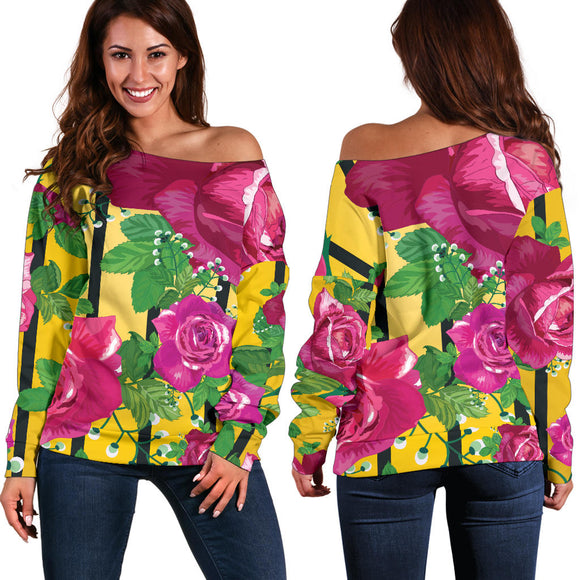 Luxury Rose Women's Off Shoulder Sweater