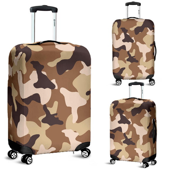 Simply Brown Camouflage Luggage Cover