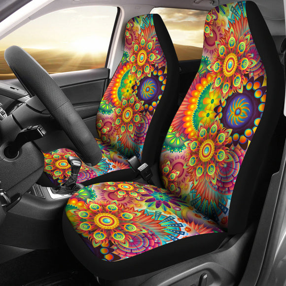 Summer Mandala Car Seat Cover