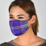 Classic Tartan Luxurious Design Four Protection Face Mask
