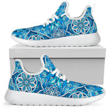 Blue Boho Magical World Mesh Knit Sneakers