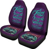 Violet Tattoo Diamond Design with Quote Car Seat Covers