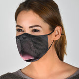 Lucky Black Puggy Pug Happy Mouth Protection Face Mask
