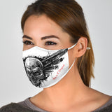 Drawn Skull Head Protection Face Mask