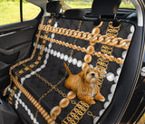 Black And Gold Chain Pet Seat Cover