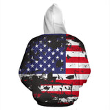 Amazing American Flag And Tags All Over Hoodie