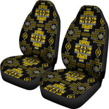 Midnight Ocre In Gold Car Seat Cover