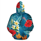 Tropical Flowers Art Design All Over Hoodie