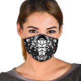 Luxury Bandana Black & White Style Two Premium Protection Face Mask