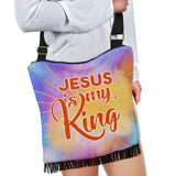 Jesus Is My King Crossbody Boho Handbag