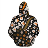 Brown And Orange Leopard Art Skin Design Street Wear All Over Hoodie