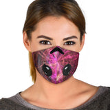 Pink Psychedelic Design One Premium Protection Face Mask