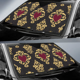 Luxury Royal Hearts Auto Sun Shades
