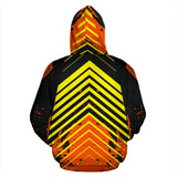 Racing Urban Style Orange & Yellow Stripes Vibes All Over Hoodie
