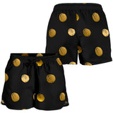 Luxury Golden Dots Women's Shorts