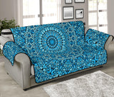 Sky Blue Mandala 70'' Sofa Protector