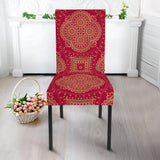 Royal Red Dining Chair Slip Cover