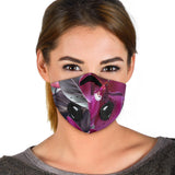 Luxury Colorful  Pink Flowers Art One Premium Protection Face Mask