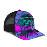 Happiness is getting a window seat during long travel. Street Art Design Mesh Back Cap