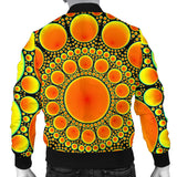 Neon Orange Sun Men's Bomber Jacket