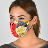 Red Perfect Flower Bouquet Protection Face Mask