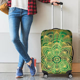 Glamour Green Mandala Luggage Cover