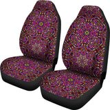Flowery Mandala Mosaic Car Seat Cover