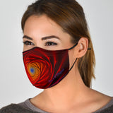 Abstract Colorful Spiral Vibe Protection Face Mask