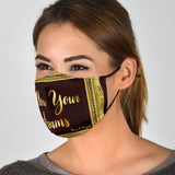 Magical Follow Your Dreams In Luxury Gold Frame Protection Face Mask