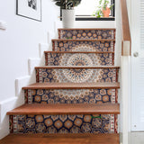 Luxury Persian Ornamental Design Four Stair Stickers (Set of 6)