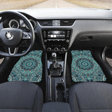 Luxury Turquoise Mandala Style Front Car Mats