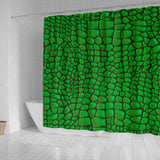 In Love With Crocodile Shower Curtain