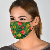 Red & Yellow Flowers Garden Protection Face Mask