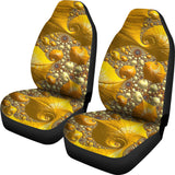 Psychedelic Gold Car Seat Cover