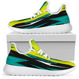 Racing Style Lime Green 2 Mesh Knit Sneakers