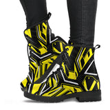 Racing Style Yellow & Black 2 Vibes Leather Boots