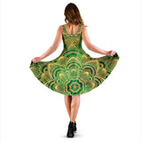Glamour Green Mandala Women's Dress