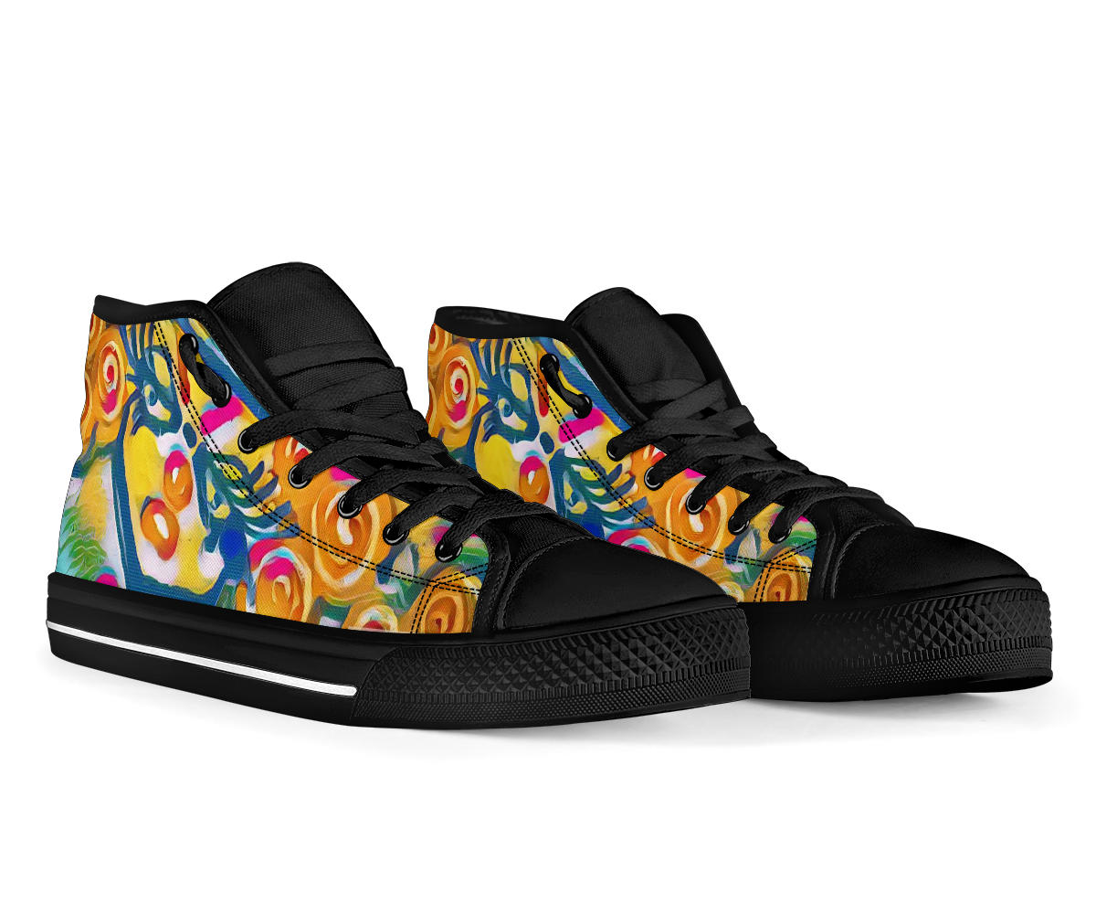 Clown Colors Love High Top Shoes – This is iT Original