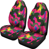 Pink Camouflage Car Seat Cover