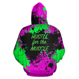 Hustle for the muscle. Street style design hoodie quote for today